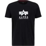 Magliette & T-shirt grunge nere L di cotone mezza manica con manica corta per Uomo Alpha Industries Inc. 