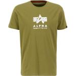 Magliette & T-shirt scontate grunge verdi XL di cotone mezza manica con manica corta per Uomo Alpha Industries Inc. 