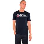 Alpha Industries Nasa Retro Short Sleeve T-shirt Blu S Uomo