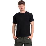 Magliette & T-shirt scontate nere 3 XL taglie comode ricamate per Uomo Alpha Industries Inc. 