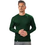 T-shirt tecniche verdi S di lana oeko-tex sostenibili a tema Alpi manica lunga per Uomo 