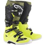 Alpinestars Tech 7 Motocross Boots Stivali motocross, verde-marrone, dimensione 52