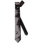 Cravatte slim nere con glitter per Uomo Amakando 