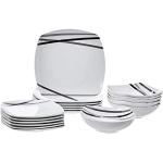 Servizi piatti di porcellana 6 pezzi per 6 persone 
