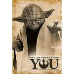 Poster scontati multicolore di film Pyramid Star wars Yoda 