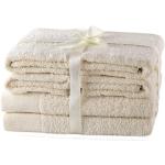 Asciugamani beige 70x140 di cotone 10 pezzi da bagno 