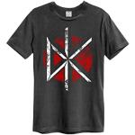 Amplified Dead Kennedys T Shirt Band Logo Nuovo Ufficiale Unisex Charcoal Size XL
