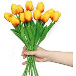 Quadri arancioni a tema tulipano con fiori 