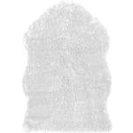 andiamo - Tappeto in pelliccia di agnello, sintetico, bianco, 80 x 55 cm, 1 pezzo