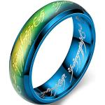 Anelli eleganti blu 11 mm per Donna Il signore degli anelli 