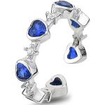 Anelli blu in argento personalizzati con pietre per Donna Boccadamo 
