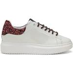 Angel Cuore Coco' Scarlet - Sneakers in Pelle - Dipinto a Mano Glossy - 38 - Bianco