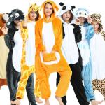 Costumi XL taglie comode lavabili in lavatrice a tema panda da orso per Donna 
