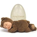 Anne Geddes 579304 Baby Bear Chocolate - Bambola da 22,9 cm, collezione uova glitterate