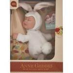 Anne Geddes Baby Bunnies White Bunny Rabbit Bean Filled Soft Body Doll / Coniglio Bianco Bambole Peluche