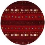 Tappeti moderni scontati rosso scuro rotondi diametro 200 cm 