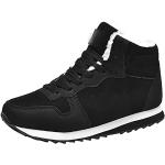 Sneakers invernali larghezza E casual nere numero 39 per Donna 