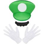 Costumi verdi traspiranti da cartoni animati per Uomo Super Mario 