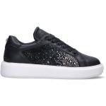 Sneakers larghezza E scontate casual nere numero 38 con tacco da 3 cm a 5 cm platform per Donna Apepazza 