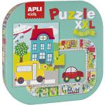Puzzle giganti a tema città per bambini per età 3-5 anni 