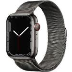 Orologi da polso grigio scuro in acciaio inox con GPS Apple Watch 