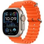 Orologi da polso arancioni in titanio con GPS Apple Watch 
