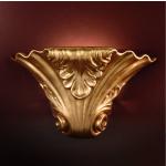 Appliques barocche dorate in ceramica Orion 