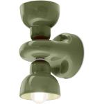 Appliques verdi in ceramica compatibile con E14 Ferroluce 
