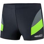 Aqua Speed Andy Pantaloni da Nuoto | Moderni Protezione UV | Resistente ai Raggi UV | Resistente al Cloro |07. Grigio/Verde | Taglia: 134 cm