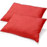 Cuscini rosso ciliegia 40x80 cm di cotone sostenibili per divani 