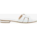 Sandali incrociati larghezza E eleganti bianchi numero 37 con punta aperta con tacco fino a 3 cm per Donna 
