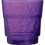 Bicchieri decorati viola di vetro ARC 