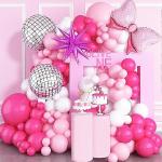 Palloncini decorati rosa Barbie 