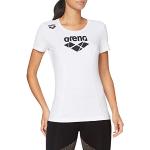 Magliette & T-shirt bianche XS di cotone con scollo rotondo per Donna Arena 