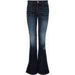 Jeans scontati blu scuro di cotone per Donna Giorgio Armani Exchange 