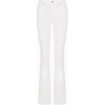 Pantaloni stretch scontati bianchi di cotone per Donna Giorgio Armani Exchange 