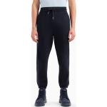 Pantaloni scontati neri XL di cotone con elastico per Uomo Giorgio Armani Exchange 