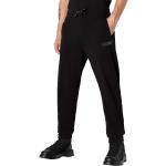 Pantaloni scontati neri L in velluto con elastico per Uomo Giorgio Armani Exchange 
