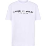 Magliette & T-shirt scontate bianche XL di cotone mezza manica con manica corta per Uomo Giorgio Armani Exchange 
