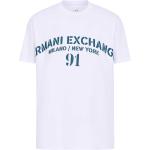 Magliette & T-shirt scontate bianche M di cotone con scollo tondo mezza manica con scollo rotondo per Uomo Giorgio Armani Exchange 
