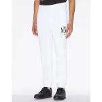 Pantaloni scontati bianchi XL di pile con elastico per Uomo Giorgio Armani Exchange 