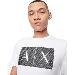 Magliette & T-shirt scontate bianche L a girocollo con scollo rotondo per Uomo Giorgio Armani Exchange 