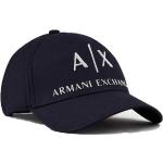 Cappelli sportivi scontati blu di cotone per Uomo Giorgio Armani Exchange 
