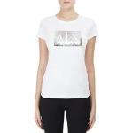 Magliette & T-shirt scontate bianche S con paillettes con scollo tondo con scollo rotondo per Donna Giorgio Armani Exchange 