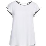 Magliette & T-shirt bianche XS in viscosa tinta unita mezza manica con manica corta per Donna Giorgio Armani Exchange 