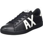 Sneakers larghezza E casual nere numero 43 di pelle per Uomo Giorgio Armani Exchange 