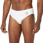 Pantaloncini bianchi XXL taglie comode sostenibili da mare per Uomo Giorgio Armani Exchange 