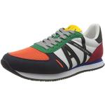 Sneakers stringate larghezza E multicolore numero 41 per Uomo Giorgio Armani Exchange 