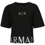 Magliette & T-shirt nere XS mezza manica con manica corta per Donna Giorgio Armani Exchange 