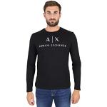 Magliette & T-shirt stampate scontate nere XL di cotone manica lunga per Uomo Emporio Armani 